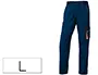 Imagen Pantalon de trabajo deltaplus cintura ajustable 5 bolsillos color azul naranja talla l 2