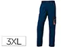 Imagen Pantalon de trabajo deltaplus cintura ajustable 5 bolsillos color azul naranja talla 3xl 2