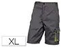 Imagen Pantalon de trabajo deltaplus bermuda cintura ajustable 5 bolsillos color gris verde talla xl 2