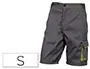 Imagen Pantalon de trabajo deltaplus bermuda cintura ajustable 5 bolsillos color gris verde talla s 2
