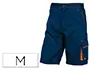 Imagen Pantalon de trabajo deltaplus bermuda cintura ajustable 5 bolsillos color azul naranjatalla m 2
