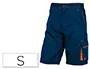 Imagen Pantalon de trabajo deltaplus bermuda cintura ajustable 5 bolsillos color azul naranjatalla s 2