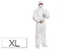 Imagen Traje de seguridad deltaplus polipropileno con capucha de un solo uso color blanco talla xl 2