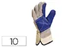 Imagen Guantes deltaplus docker serraje vacuno reforzado ideal para trabajos intensivo color gris-azul talla 10 2