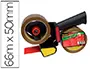 Imagen Portarrollo scotch para embalaje heavy duty bajo ruidocon 2 rollos de cintas marron 50 mm x 66 mt 2