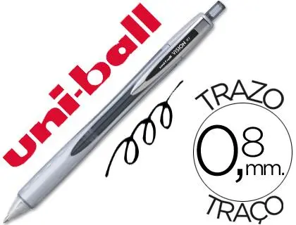 Imagen BOLIGRAFO ROLLER UNIBALL NEGRO 0.8