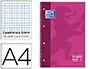 Imagen Bloc espiral oxford european book tapa extradura din a4 80 hojas cuadricula 5 mm color rosa 2