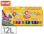 Imagen Tempera solida en barra playcolor escolar caja de 12 colores surtidos 2