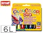 Imagen Tempera solida en barra playcolor escolar caja de 6 colores surtidos 2