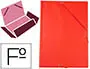 Imagen Carpeta liderpapel gomas plastico folio solapa color rojo 2