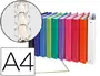 Imagen Carpeta de 4 anillas 30mm redondas exacompta a4 carton forrado colores surtidos 2