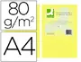 Imagen Papel color q-connect din a4 80gr amarillo intenso paquete de 500 hojas 2