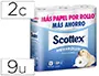 Imagen Papel higienico scottex megarrollo doble largo paquetede 9 rollos 2