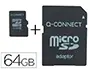 Imagen Memoria sd micro q-connect flash 64 gb clase 10 con adaptador 2