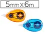 Imagen Corrector q-connect cinta blanco 5 mm x 6 mt - blister dos uds naranja y azul 2