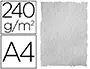 Imagen Papel color liderpapel pergamino con bordes a4 240g/m2 gris pack de 10 hojas 2