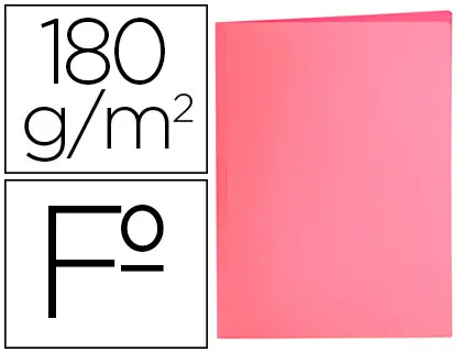 Imagen Subcarpeta liderpapel folio rosa pastel 180g/m2.