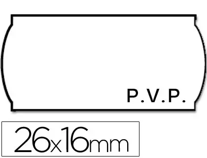 Imagen Etiquetas meto onduladas 26 x 16 mm pvp bl. adh 2 -rollo 1200 etiquetas troqueladas