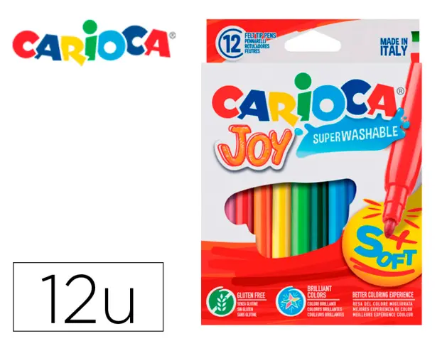 Imagen ROTULADORES CARIOCA JOY 12 COLORES