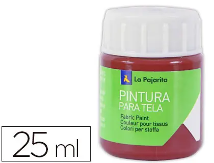 Imagen PINTURA PARA TELA ROJO INGLES PAJRITA 25ML.