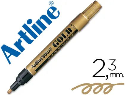 Imagen ROTULADOR TINTA METALICA ORO EK-900