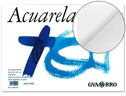 Imagen BLOC DIBUJO ACUARELA DIN A3ENCOLADO 20H 240GR