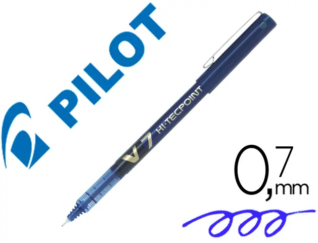 Imagen Rotulador pilot punta aguja v-7 azul 0.7 mm