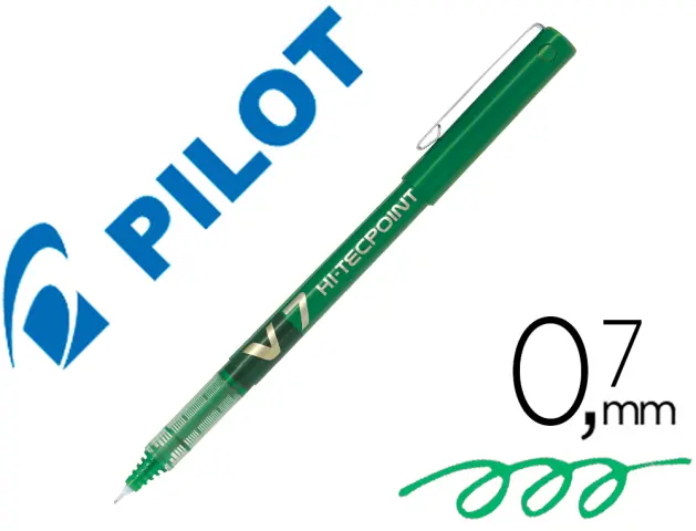 Imagen Rotulador pilot punta aguja v-7 verde 0.7 mm