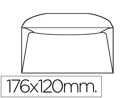 Imagen SOBRES S/VENTANA 120X176MM BOLSA 10