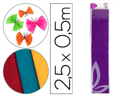 Imagen PAPEL CRESPON 0.5X2.5 VIOLETA OSCUR