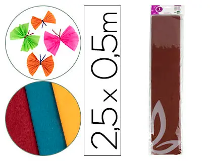 Imagen PAPEL CRESPON 0.5X2.5 MARRON