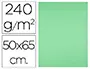 Imagen Cartulina liderpapel 50x65 cm 240g/m2 verde pistacho paquete de 25 unidades 2