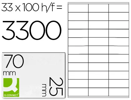 Imagen ETIQUETA ADHESIVA 70X25 C/100 H