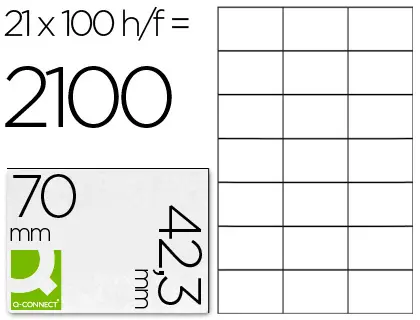 Imagen EITQUETA ADHESIVA 70X42.3 C/100 H