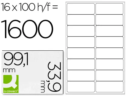 Imagen ETIQUETA  ADHESIVA 99.1X33.9 C/100H