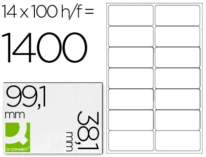 Imagen ETIQUETA ADHESIVA 99.1X38.1 C/100H