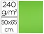 Imagen Cartulina liderpapel 50x65 cm 240g/m2 verde hierba paquete de 25 unidades 2