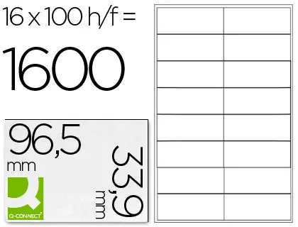 Imagen ETIQUETA ADHESIVA 96.5X33.9 C/100 H