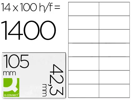 Imagen ETIQUETA ADHESIVA 105X42.3 C/100 H