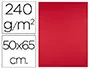 Imagen Cartulina liderpapel 50x65 cm 240g/m2 rojo navidad paquete de 25 unidades 2