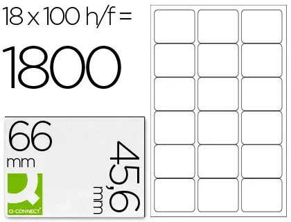 Imagen ETIQUETA ADHESIVA 66X46.6 C/100HOJA