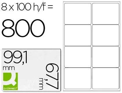 Imagen ETIQUETA ADHESIVA 99.1X67.7 C/100H