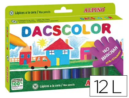 Imagen LAPICES CERA DASCOLOR CAJA DE 12UND