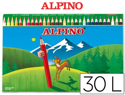 Imagen LAPICES DE COLORES ALPINO C/30