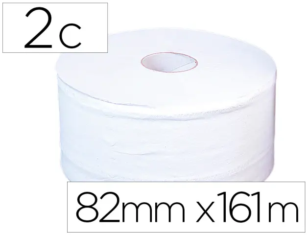 Imagen Papel higienico jumbo 2/c blanco mandril de 45 mm