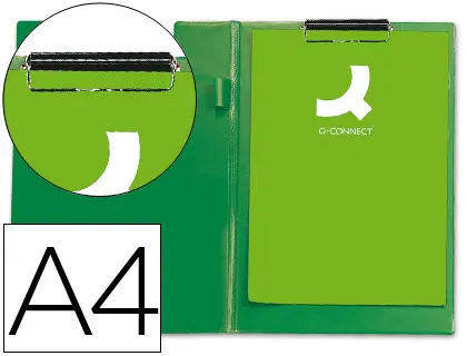 Imagen CARPETA Q-CONNECT MINICIPS VERDE