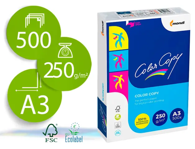 Imagen PAPEL COLOR COPY LASER A3 100GRS