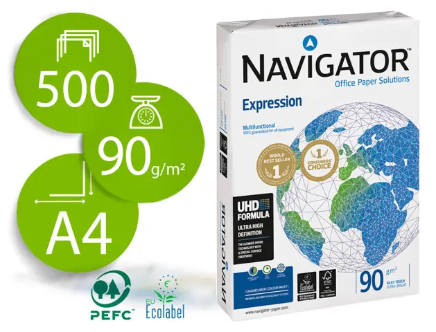 Imagen PAPEL UNIVERSAL NAVIGATOR A4 90GR