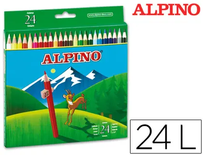 Imagen LAPICES ALPINO CAJA DE 24 COLORES