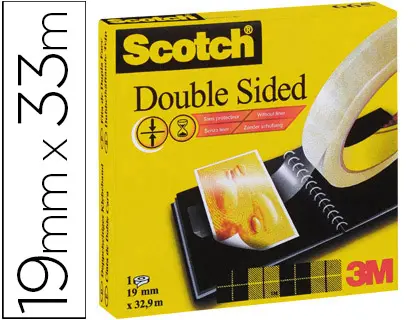 Imagen CINTA ADHESIVA SCOTCH DOS CARAS 33X19 MM